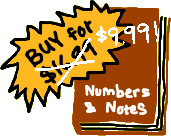 Buy Numbers and Notes directly from me!